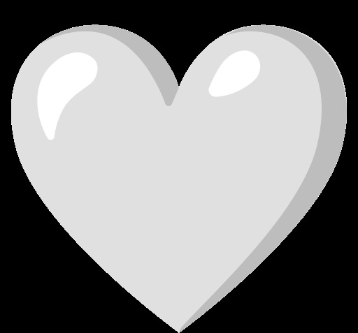 عکس قلب سفید زیبا
