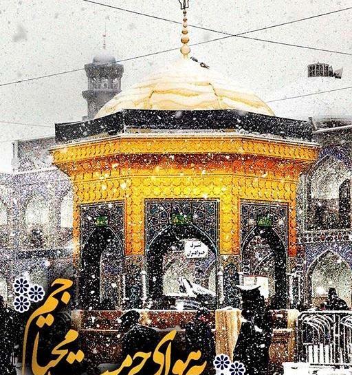 عکس نوشته ی شهادت امام رضا