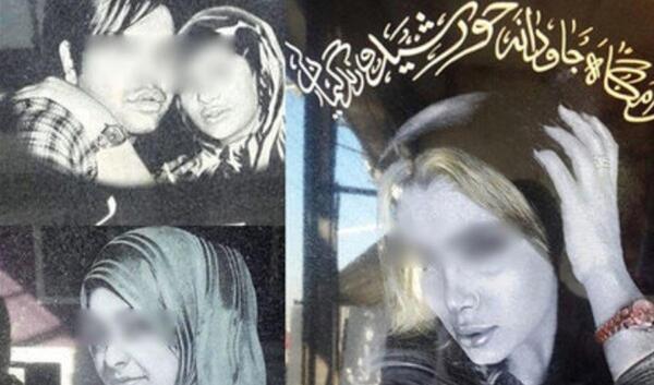 عکس سنگ قبر و دختر