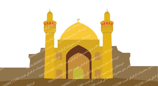 عکس لایه باز حرم امام علی