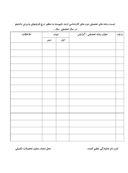 عکس جدول خام