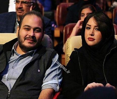 عکس رضا داوود نژاد با همسرش
