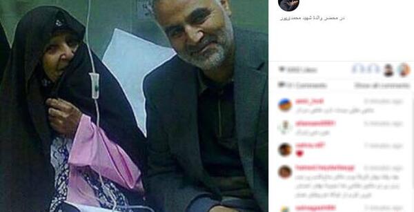 عکس سردار همدانی و سردار سلیمانی