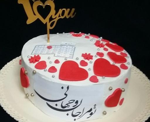 عکس کیک تولد طرح تقویم