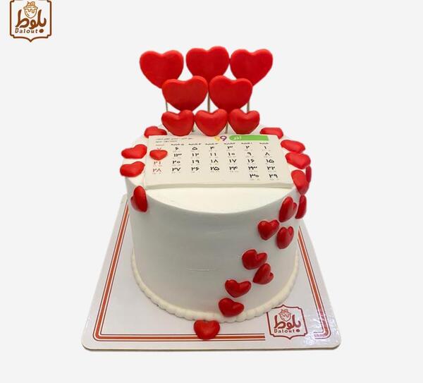 عکس کیک تولد طرح تقویم