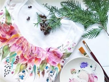 عکس نقاشی روی پارچه
