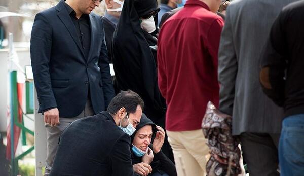 عکس خاکسپاری فاطمه رهبر