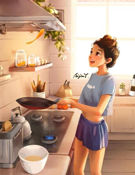 عکس پروفایل دخترانه آشپزی