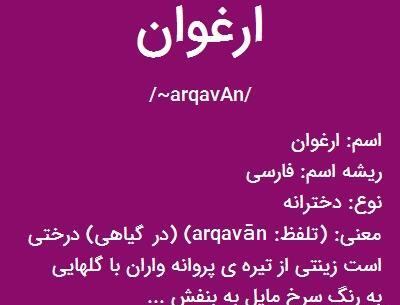 عکس نوشته ارغوان