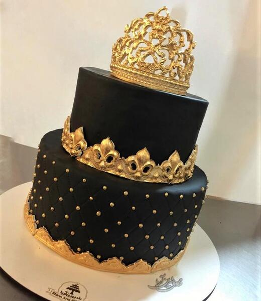 عکس کیک تولد دو طبقه پسرانه