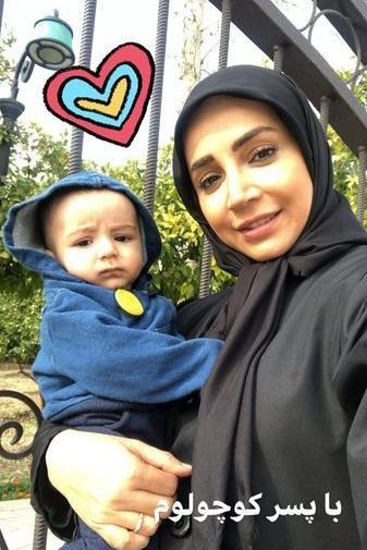 عکس شبنم قلی خانی با دخترش