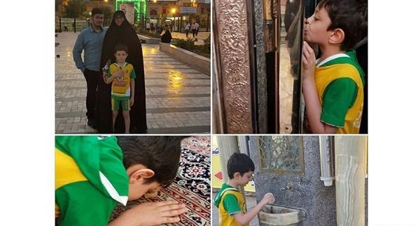 عکس فرزند الهام چرخنده