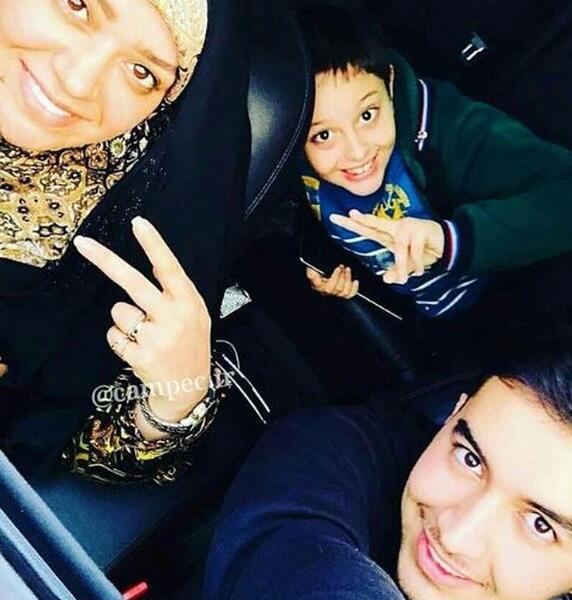 عکس فرزند الهام چرخنده