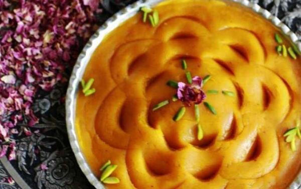 عکس حلوای زعفران