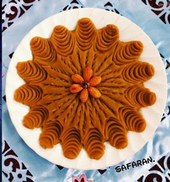 عکس حلوای زعفران