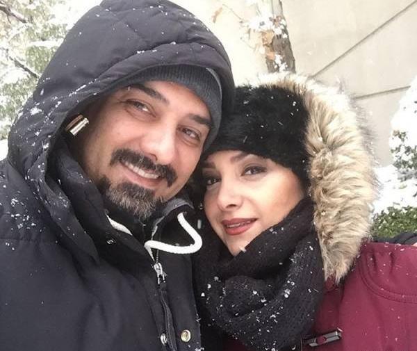 عکس برزو ارجمند و همسر و پسرش
