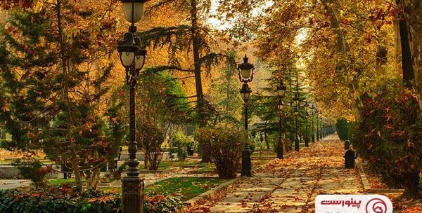 عکس پاییز خیابان ولیعصر