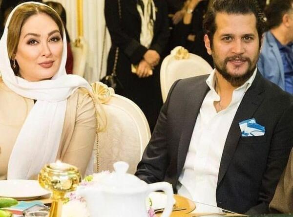 عکس الهام حمیدی وهمسر
