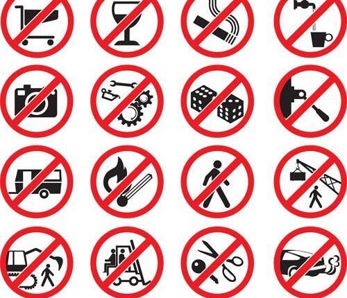 عکس دانلود وکتور ورود ممنوع