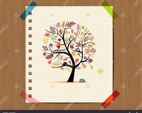 عکس نقاشی پاییز زیبا
