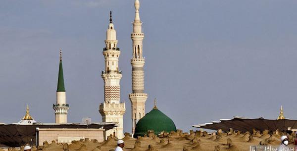 عکس حرم پیامبر و بقیع