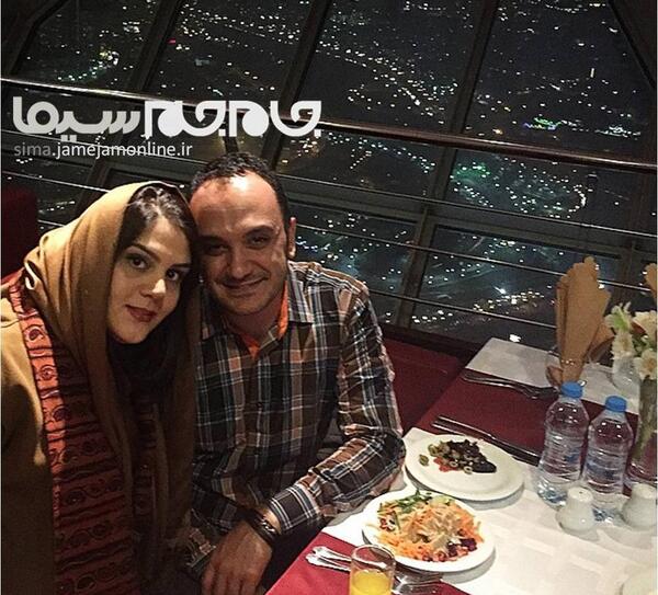 عکس احسان کرمی و همسرش