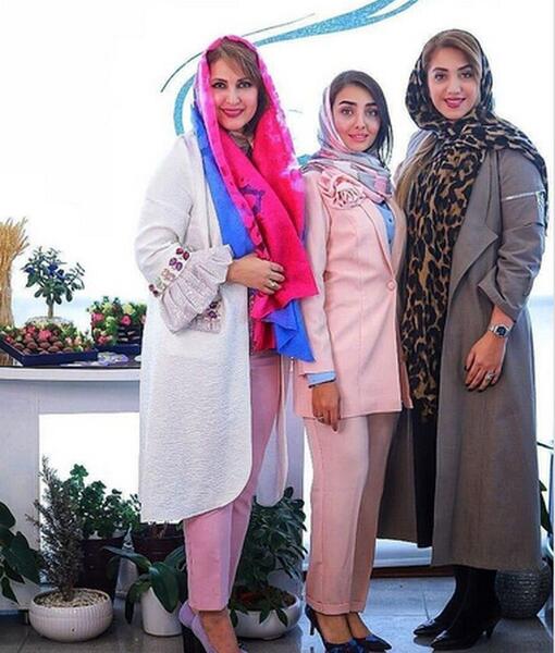 عکس فاطمه گودرزی با فرزندانش