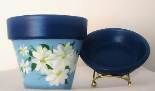 عکس ایده نقاشی گلدان