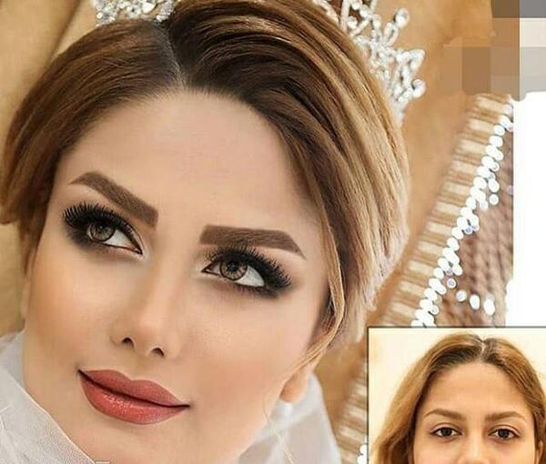 عکس نقاشی صورت عروس