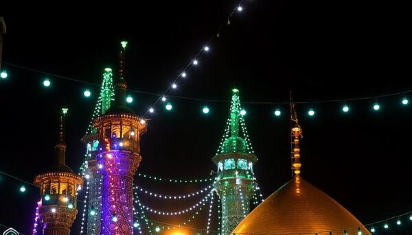 عکس حرم در شب میلاد امام رضا