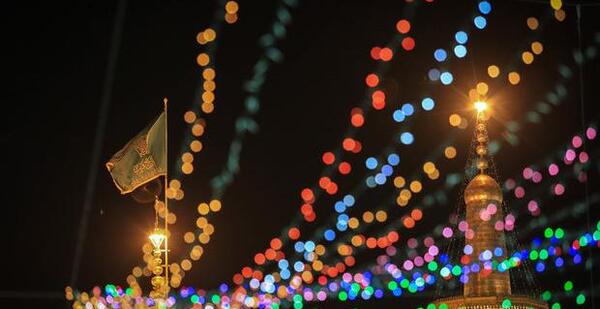 عکس حرم در شب میلاد امام رضا