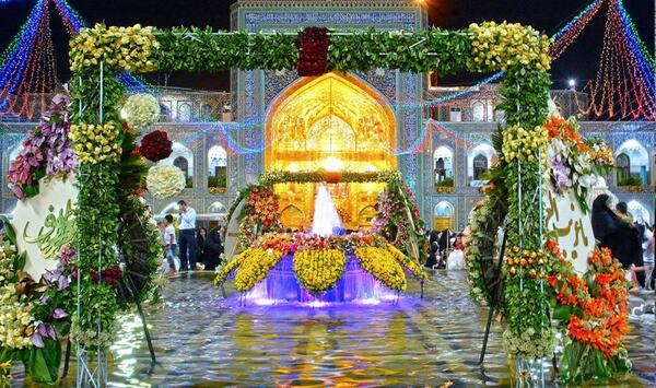 عکس حرم در شب میلاد امام رضا