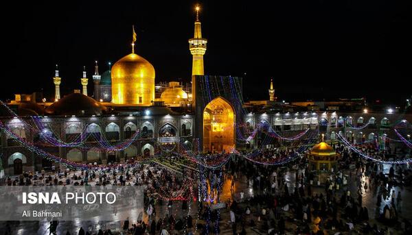 عکس حرم در شب میلاد امام رضا
