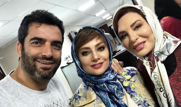 عکس افسانه بایگان با همسر و فرزندانش