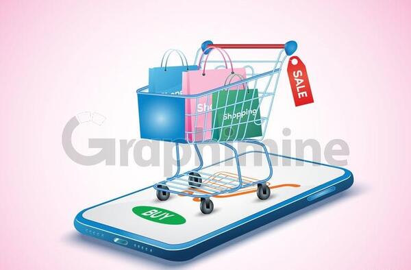 عکس دانلود وکتور سبد خرید