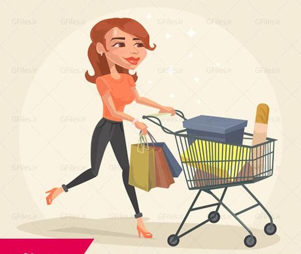 عکس دانلود وکتور سبد خرید