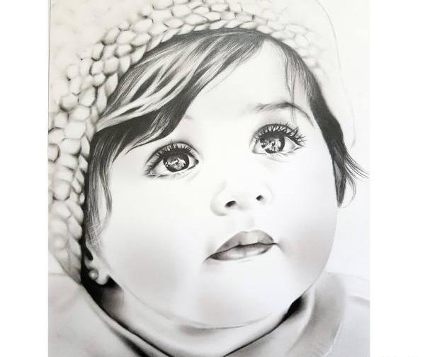 عکس نقاشی صورت مردانه
