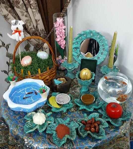عکس سفره هفت سین میناکاری