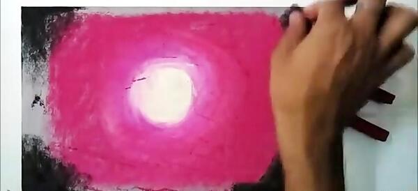 عکس ایده برای نقاشی با پاستل گچی