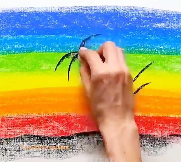 عکس ایده برای نقاشی با پاستل گچی
