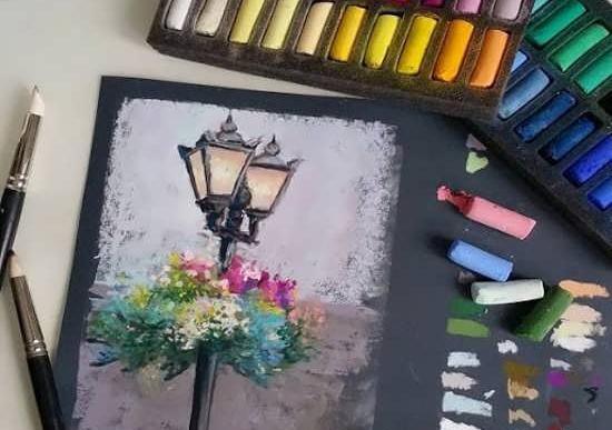 عکس ایده برای نقاشی با پاستل گچی