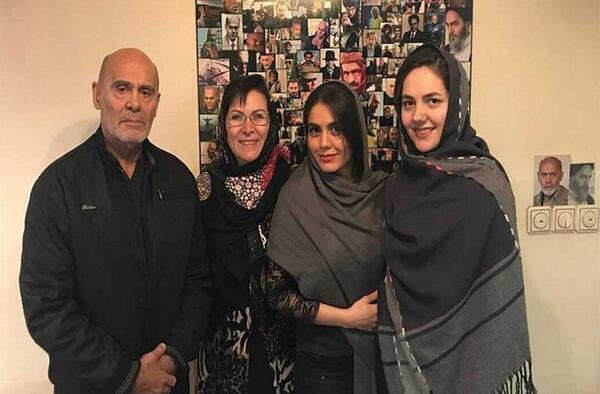عکس جمشید هاشم پور همسرش