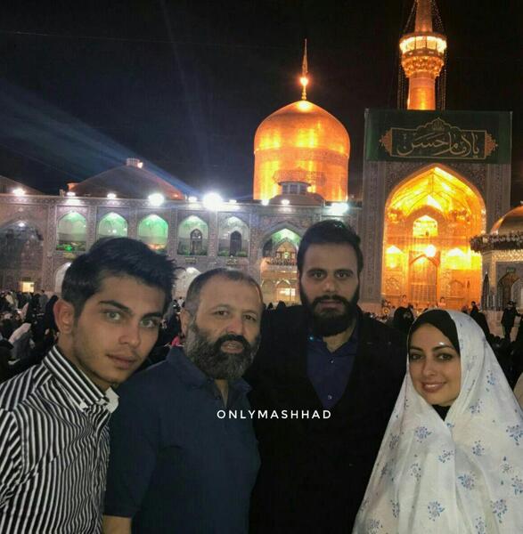 عکس ارسلان قاسمی در حرم امام رضا