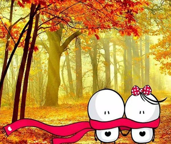 عکس پروفایل پاییزی دونفره