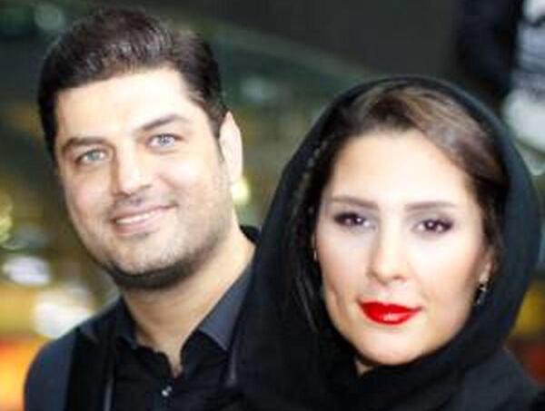 عکس سام درخشانی با همسرش