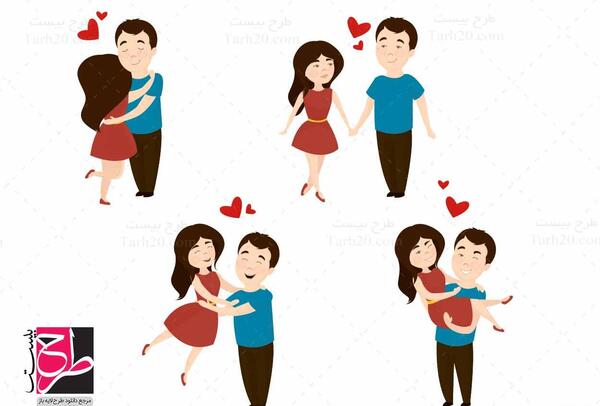 عکس وکتور عاشقانه