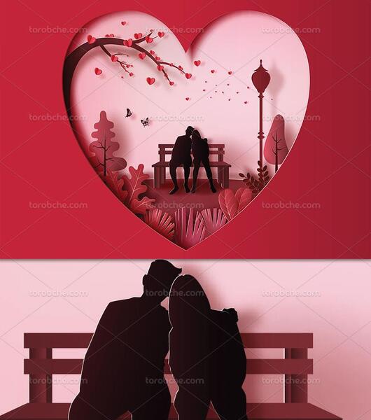 عکس وکتور عاشقانه
