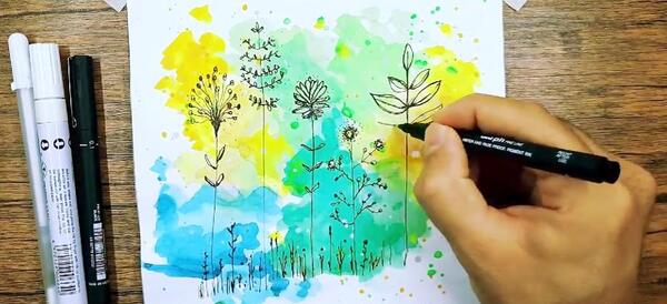 عکس ایده برای نقاشی با آبرنگ