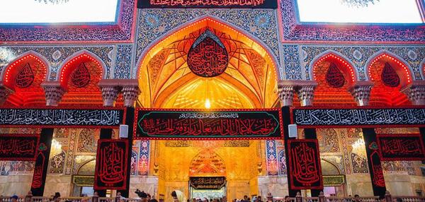عکس پرچم گنبد امام حسین