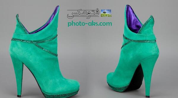عکس کفش پاشنه بلند سبز